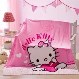 kitty法蘭絨毛毯被子薄款毯子午睡毯空調毯冷氣被夏季春秋法蘭絨毯150*200公分