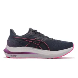 【asics 亞瑟士】慢跑鞋 GT-2000 12 D 寬楦 女鞋 藍 粉 3D導引 支撐 運動鞋 反光 亞瑟士(1012B504022)