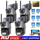 4K Dual Lens HD WiFi IP Camera Wireless Outdoor CCTV PTZ Home Security IR Cam