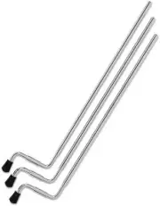 DW Aluminum Full Suspension Floor Tom Legs Set of 3 21” Chrome FREE Mem. Locks!