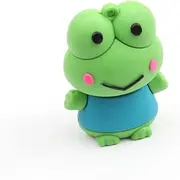 USB Flash Drive, 32G Cartoon Cute Pattern USB 2.0 High Speed Memory Stick Thumb Memory Disk Portable Drive for Data Storage (frog)
