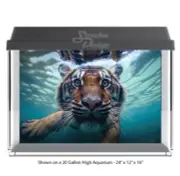Cute Swimming Tiger Polyester Fish Tank Glass Backdrop Aquarium Background