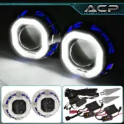 For Audi VW Lotus Bi-Xenon Retrofit Projector Headlights CCFL Halo Rings HID Kit (for: Audi)