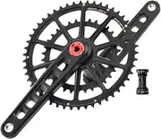 Bicycle Crankset, Hollow Integrated 165/170/172.5/175mm Road Bike Crankset GXP 50-34T 52-36T 53-39 Crank Arm Aluminum Alloy Bike Cranksets with Bottom Bracket