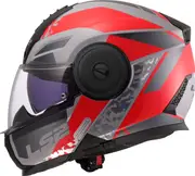 LS2 FF902 Scope II Oxyd, flip up helmet , color: Grey/Red/Black , size: XXL