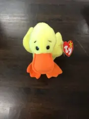 1994 QUACKERS DUCK TY Beanie Baby Plush Duck