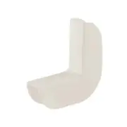 Corner Shelf Bracket White Wardrobe White - 4 Pack