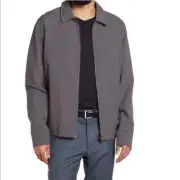 Ben Sherman Mens Solid Gray Performance Track Jacket XXL 2XL