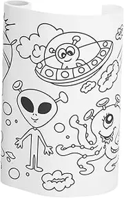 jojofuny Space Themed Drawing Roll Wall Friendly Coloring Paper for Safe Materials Easy to Fill for Art and Birthday Decorations DIY Creative Fun