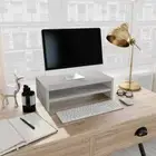 Monitor Stand Concrete Grey 42x24x13 cm Engineered Wood vidaXL