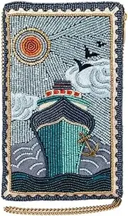 Mary Frances Crossbody Phone Bag Featuring On Board & Midnight Cruise, Perfect for Storing Credit Cards, Phone, & Keys, Multi, One Size