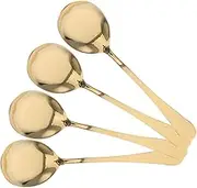 LIGIGWASH 4pcs Stainless Steel Buffet Serving Spoons Large Utensils for Catering Parties Restaurants Sophisticated Design for Efficient Food Serving