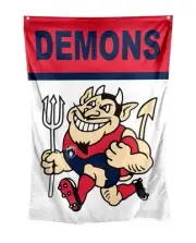 Melbourne Demons AFL Retro Wall Flag 100cm x 70cm