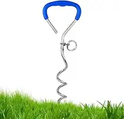 Yard Stake for Dogs | Heavy Duty Stake for Dog Cable | Twist-Proof Non-Slip Pet Accessories, Multifunctional Camping Gear for Tent Outdoor