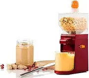 Electric Peanut Butter Maker, Portable Small Peanut Butter Machine, with Non-Slip Base Hourglass Inlet, Removable Grinding Disk, Easy to Install Use, for Sesame Sauce Cashew