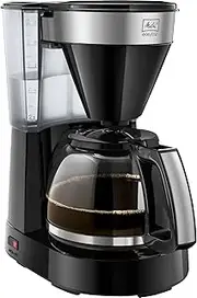 [Melitta] Filter Coffee Machine with Glass Jug, Easy Top II Model, 1023-04, Black/Brushed Steel, 6762889