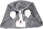 PAMINGONO Coral Fleece Hair Dry Hat Hair Drying Towel for Boys and Girls Soft and Comfy Hair Wrap