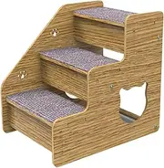 Dog Steps - Pet Stairs with Comfortable Navigation | Bed Steps for Dogs with Non-Slip Stability | Bed Steps for Help Pets Climb Bed Assist Senior Pets Support During Recovery