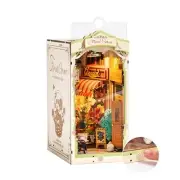 Book Nook,Booknook DIY Kit with Dust Cover,3D Wooden Puzzle Decorative