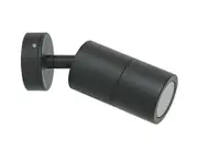 CROWN Outdoor Adjustable Pilar Wall Light - 240v - Aluminum - IP65 - Black