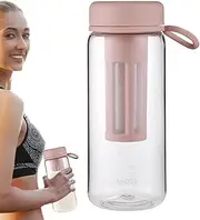 Iced Coffee Maker - Leakproof Coffee Server, Cold Brew Jar, Portable Coffee Brewer | Durable Glass Jar Brews Smooth Coffee, Built-In Scale Ensures Perfect Measurement Outdoor Travel Use Hiking