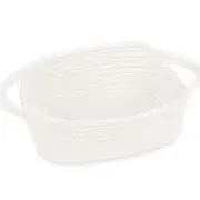 Small Storage Basket, Mini Baby Basket, Cute Tiny Cotton Rope Woven White