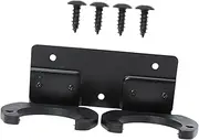 YARNOW 1 Set Multifunctional Metal Mic Holder Wall Mounted Dual Slot Mic Stand for Ktv Meeting Rooms and Stage Performances Easy to Install and Space Saving Design