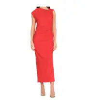 MSGM Ruched Slim Fit Dress IT40,IT44,IT42 Red