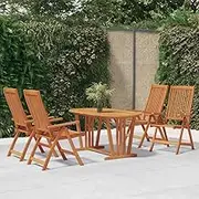 Garden Chair Folding Garden Chairs 4 pcs Solid Wood Eucalyptus Patio Seating