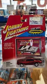 2002 Johnny Lightning The Lost Toppers Custom Charger in Red