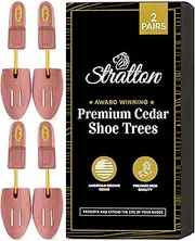 [Stratton] MEN'S CEDAR SHOE TREE 2-PACK (for 2 pairs of shoes) - MADE IN USA