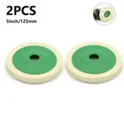 2pcs 5 Inch 125mm Wool Felt Buffing Polish Wheel Pad Polishing Buffer Disc Set