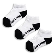 [Foot Locker] Foot Locker 3 Pack Kids Size 3-10 Ankle Sock - Unisex Socks