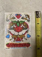 vintage 80's illuminations scratch n sniff strawberry stickers unicorns 1983