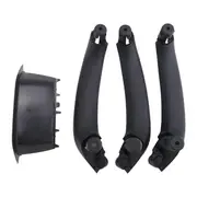 4Pcs/Set Car Interior Inner Door Handle Pull Trim Bowl for F25 F26 X3 X4 2011-2017 Black LHD