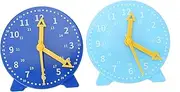 CORHAD 12cm Educational Clock Model Prop School Teaching Clock for Boys and Girls Learning Toy Safe Surface Random Color