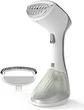QEXREED Vertical Garment Steamer, 1300W Steamer, Large 260ml Tank, Ironing & Steam, 2 Steam Settings, Removing Creases from Fabrics, Compact Size for Travel Home, Office