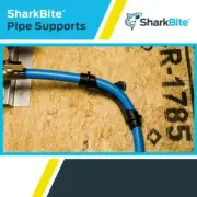 SharkBite 1/2 Inch Single Nail Half Clamp, J Hooks, Pack of 10, PEX Pipe, CTS...