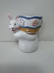 Easter Bunny Egg Holder Ceramic New