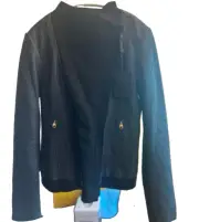 NWT Mackage Women Armada Leather & Wool Jacket M