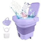 8L Portable Foldable Mini Washing Machine Bucket Dryer Tub for Socks Underwear