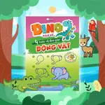 BOOK DINO 練習寫作 - 4 個簡單的動物學習步驟(2 個貼紙頁)