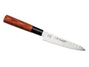 NEW !! TSUBAZO JAPAN PETTY KITCHEN KNIFE / PAKKA WOOD ** DAIDO 1K6 STEEL **