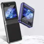 For Samsung Galaxy Z Flip 5 Flip 4/3 Plating Shockproof Bumper Slim Clear Case