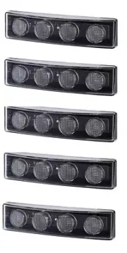 LED Front Sunvisor Marker Lights White Roof Top 5 pcs for Scania P/R/G series C8
