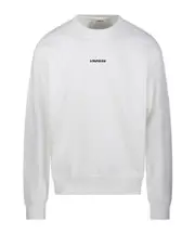 logo-print sweatshirt M CREMA