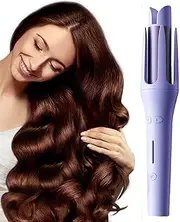 Curling Iron | Beach Waver Curling Iron Auto Rotating | Ion Automatic Hair Curler with Ceramic Barrel Anti-Scald for Home, Salon, Girls, Women Buniq