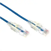 Dynamix PLSE-C6-1.5 Cat6A RJ45 Patch Lead - 1.5m - Blue UTP - 10G - 30AWG - Ultra-Slim - Gold Plated - PoE 802.3af [PLSE-C6-1.5]