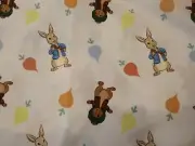 PETER RABBIT FABRIC RABBITS & RADISHES TOSS CP49334 DISNEY FABRIC NEW