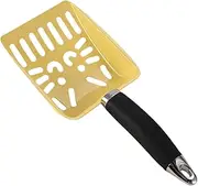 Litter Scoop - Cat waste shovel | Stainless Steel Pooper Shovel | Clumping sifter tool | Metal waste fork | Ergonomic Stainless Steel Cat Litter Scoop for Toilet, Litterbox, Outdoors, Indoors Training